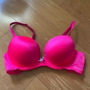Hot pink VS padded bra
